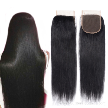 New Arrival Virgin Hair Transparent Lace Closure Can be customized silk base closure 5x5   6x6 lace closure